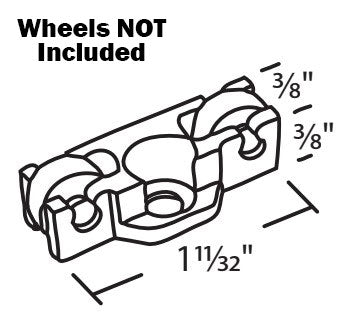 WRS Nylon Roller Housing - No Wheels