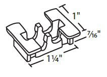 WRS 1-1/4" Roller Housing - White Nylon