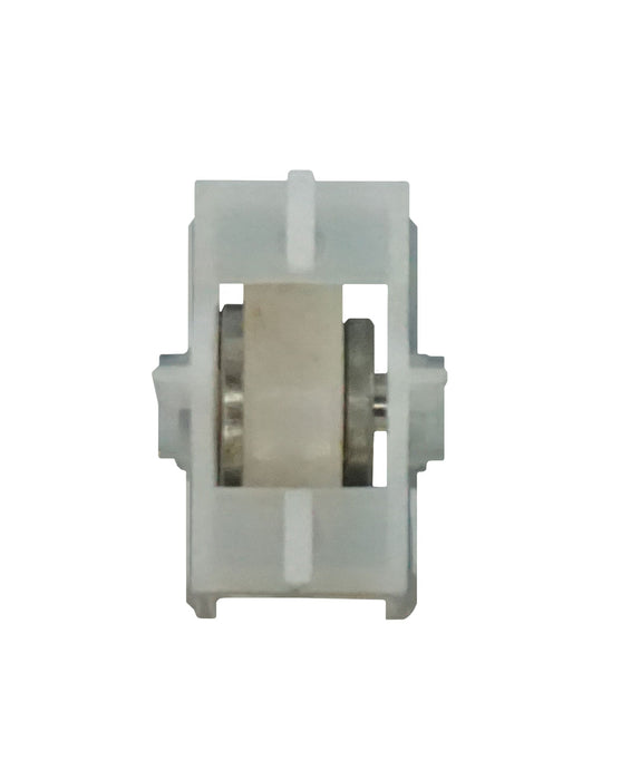 WRS 1" Roller & Housing - White, Flat Wheel