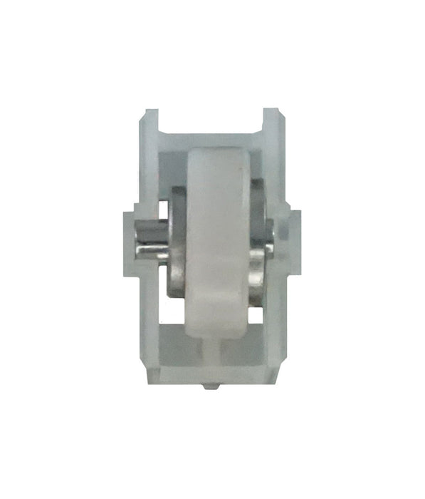 WRS 1" Roller & Housing - White, Flat Wheel