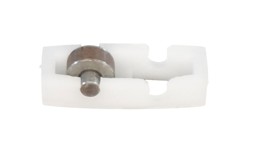 WRS 1-1/2" Window Roller & Housing - Nylon Housing, Metal Wheel