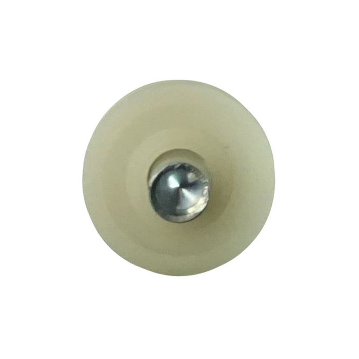 WRS 5/8" Concave Sliding Window Roller - Nylon, Metal