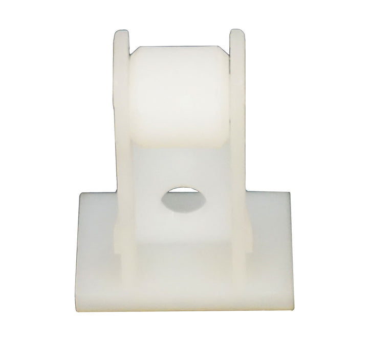 WRS White Nylon Window Roller & White Nylon Housing - 1-7/32"