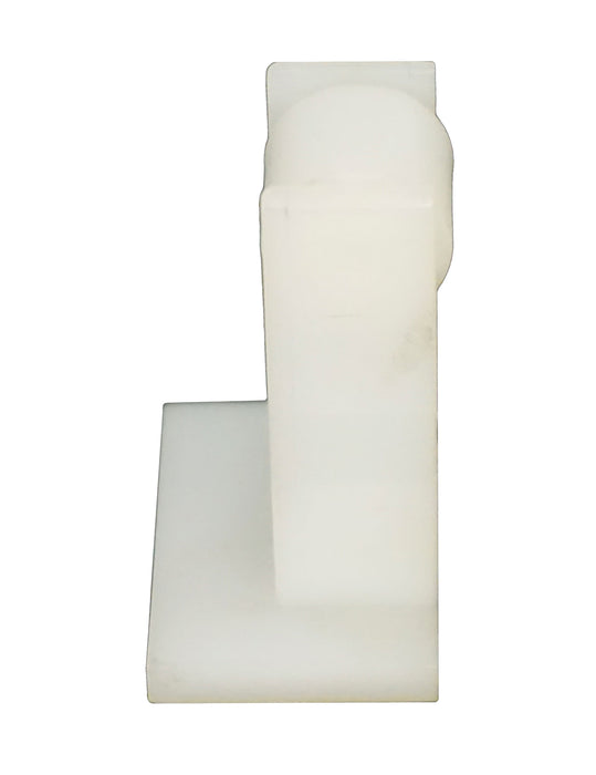 WRS White Nylon Window Roller & White Nylon Housing - 1-7/32"