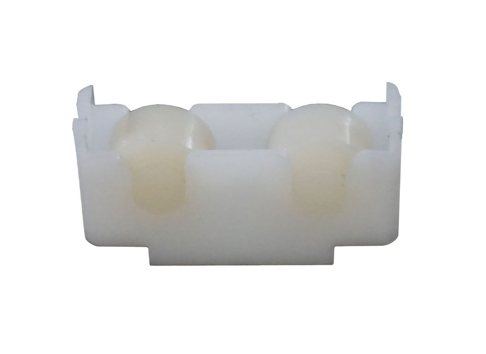 WRS White Nylon Tandem Window Roller & Housing - 1-1/2"