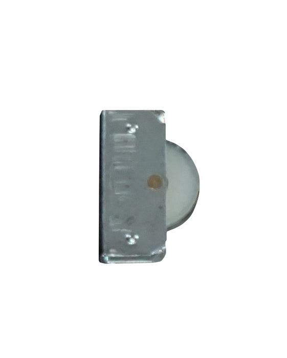 WRS 3/8" Sliding Window Roller with Concaved Center Grooved Nylon Wheel - 7/16" Wheel Diameter