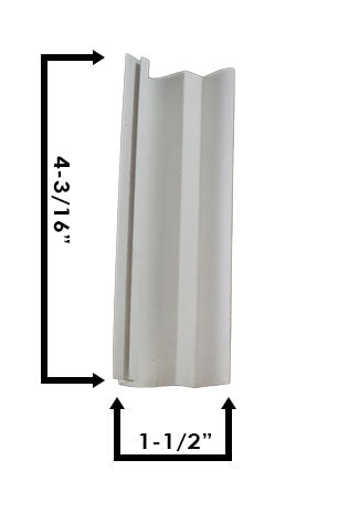 WRS 4-3/16"" Sash Stop - White