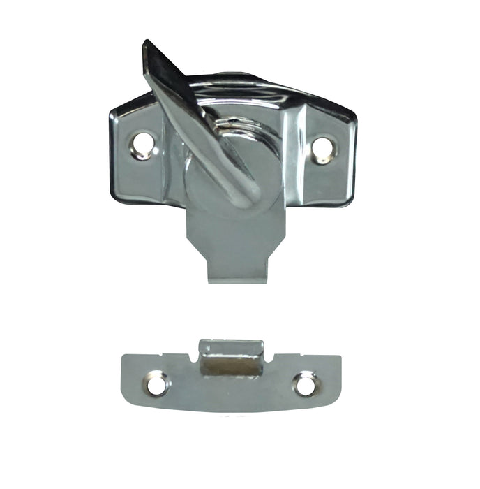 WRS Spring Loaded Sweep Lock & Keeper Set  -  Chrome
