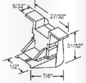 WRS 31/32" Special Pan Am Bottom Guide  -  White