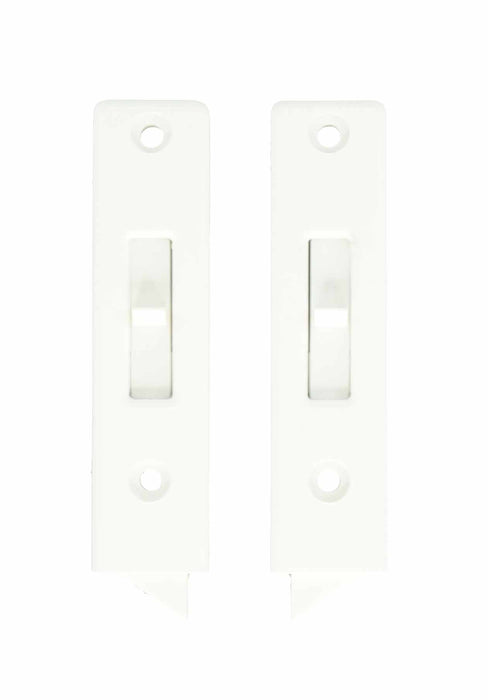 WRS White 2-9/16" Tilt Latch Set