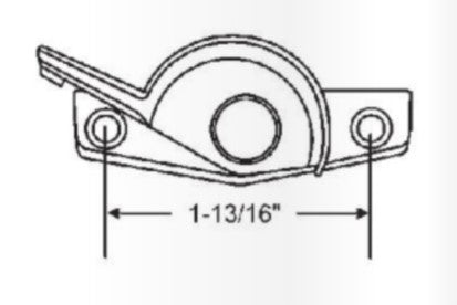 WRS Zinc/Die Cast Sweep Lock  -  Black