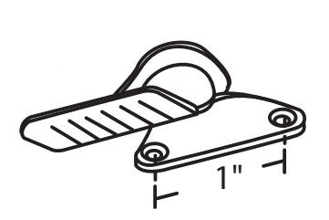 Left or Right Hand Sweep Lock - Antique Copper