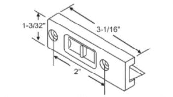 WRS 2" Tilt Latch Set - White
