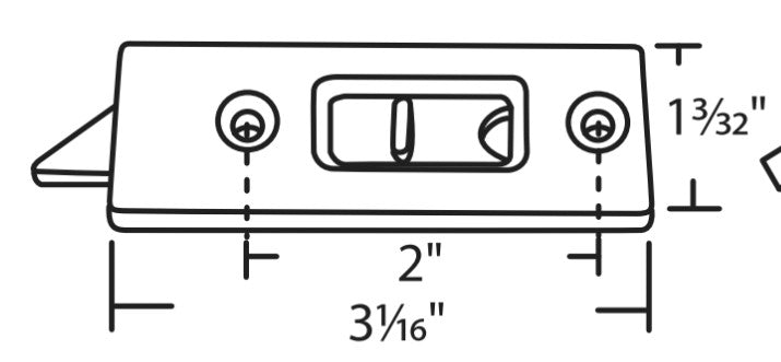 WRS 2" Tilt Latch Set - Black