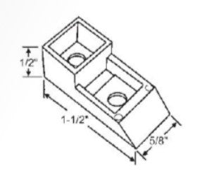 WRS 1-1/2" Kinco Natural Sash Cam - Old Style