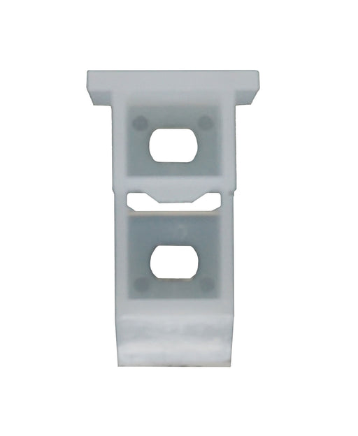 02-179 Top View of Kinkco 1-1/2" x 27/32" White Sash Cam