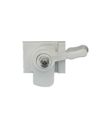 WRS 1-5/32" White Plastic Sweep Lock - Left or Right Hand
