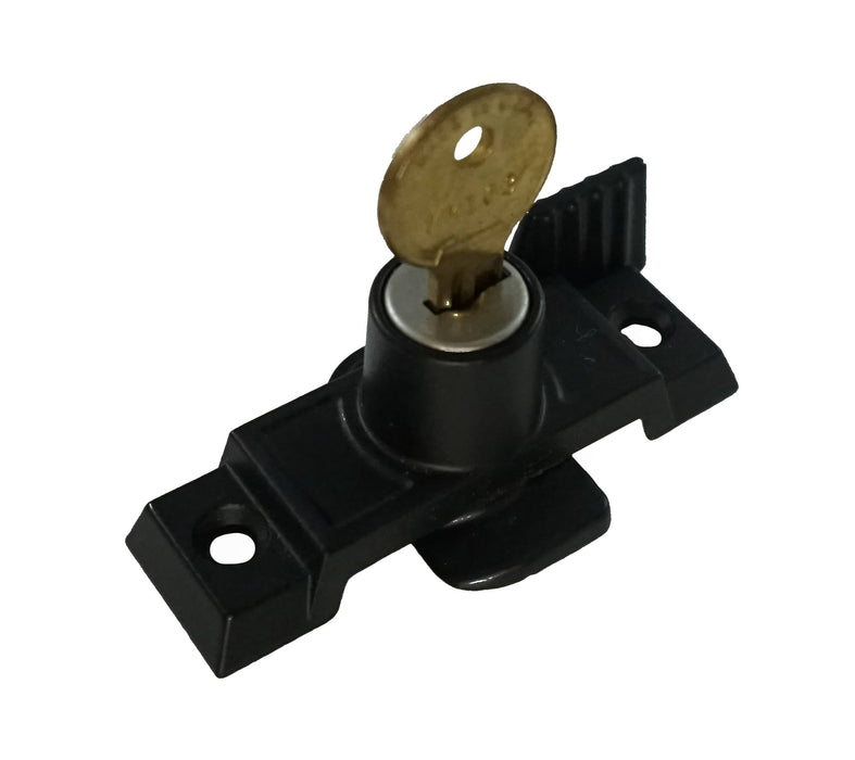 WRS 2-1/4" Keyed Sweep Lock - Black