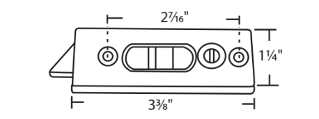 WRS Seasonall 3-3/8" Locking Tilt Latch Set - White