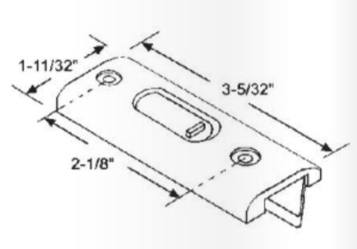 WRS 3-5/32" Tilt Latch Set - White