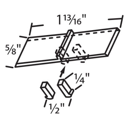 WRS 1-13/16" Tilt Latch Thumb Button - White