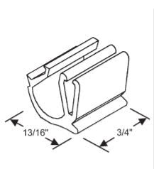WRS 3/4" Plastic Glazing Clip - White