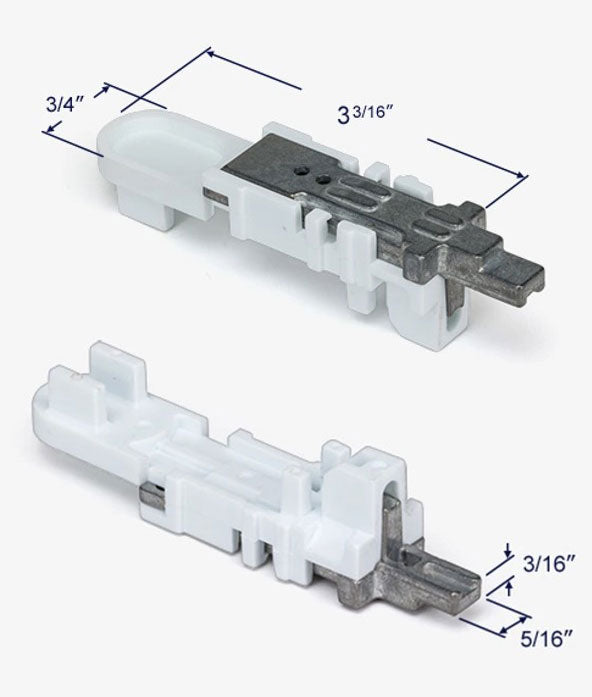 WRS 3-3/16" Pivot Bar with Housing - White