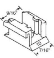 WRS AirMaster Left or Right Hand Sash Clip for 3/8" Spiral Window Balances - White