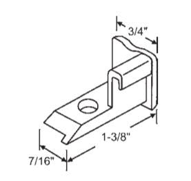 WRS Right Hand Top Sash Guide  -  White
