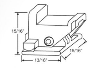 WRS Series 200 Spiral Balance Foot with Rivet - White Nylon