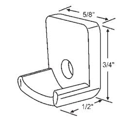WRS 40 Series 3/4" Top Sash Guide/Stop for Spiral Window Balances - White
