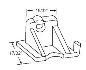 WRS 17/32" Sash Guide Set - 100/150 Series