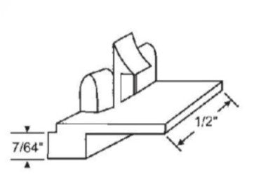WRS HARCAR 1/2" Face Guide  - Black
