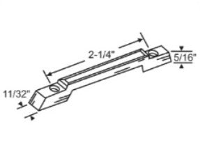 2-1/4" Keeper - Chrome or Black