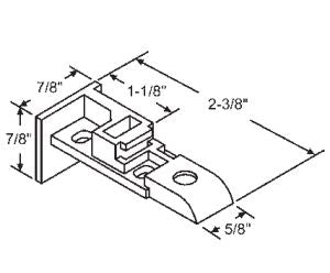 WRS 2-3/8" Sash Guide Set - White