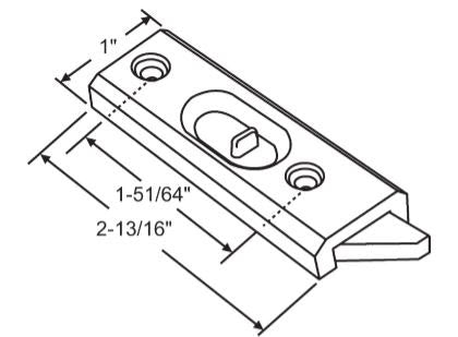 WRS 2-13/16" Tilt Latch Set - White