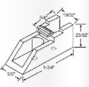 WRS Milco 1-3/4" Sash Cam  - White
