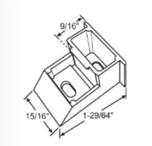 WRS 1-29/64" Sash Cam - Natural