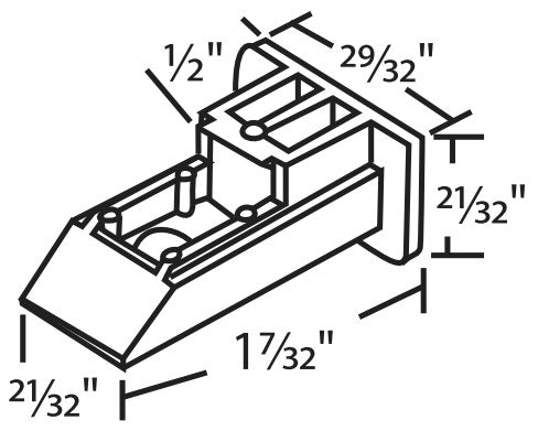 WRS 1-7/32" Sash Cam - White