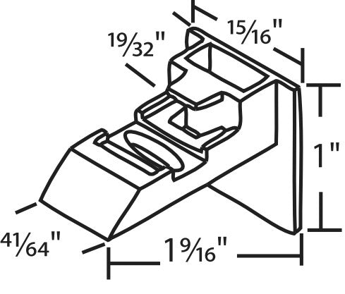 WRS 1-9/32" Sash Cam - White