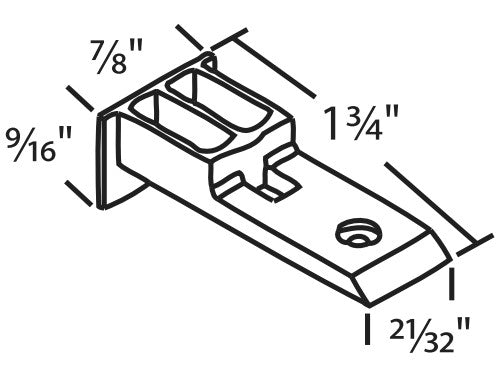 WRS 1-3/4" Sash Cam - White