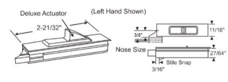 Left & Right Hand Tilt Latch Sets - White