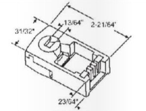 WRS 2-21/64" Carefree Pivot Locking Shoe - Blue Cam