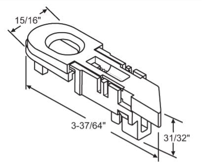 WRS Dove/Silverline 3-1/8" Tilt Latch Set - White
