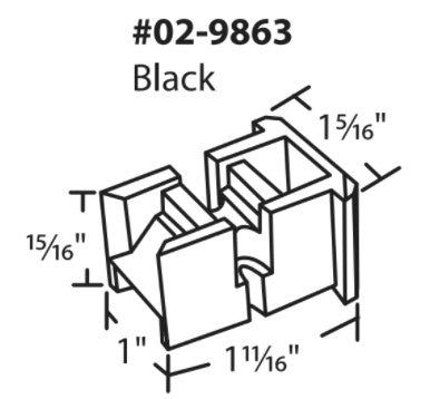 WRS 1-11/16" Sash Cam - Black
