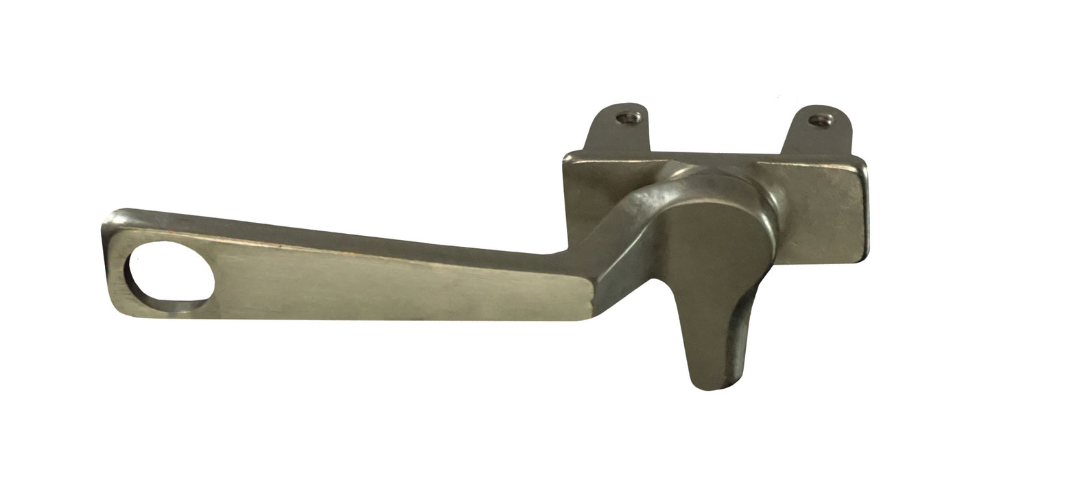 WRS Kawneer Left or Right Hand Angle Base Cam Handle with Pole Hole - Nickel Bronze