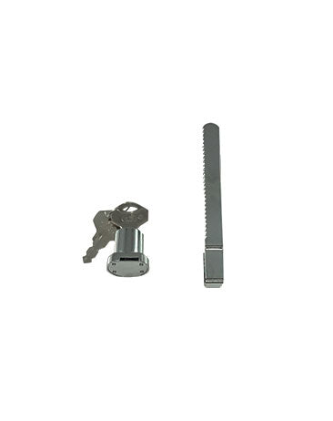 WRS Chrome Sliding Glass Door Lock - Keyed Alike