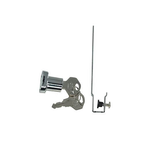 WRS Chrome Sliding Glass Door Lock - Keyed Alike