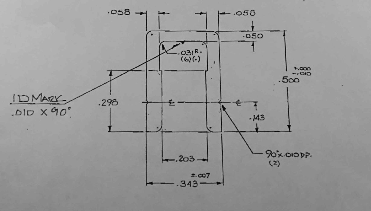 WRS Sliding Window Roller & Housing - Metal Assembly