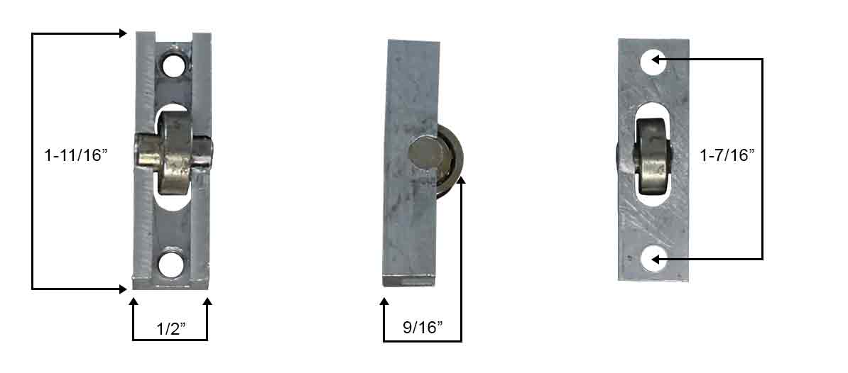WRS 1-11/16" Window Roller & Housing - Metal